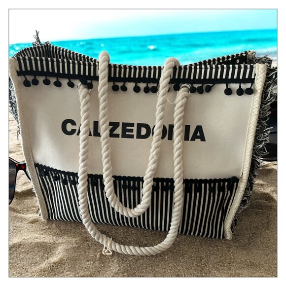 Calzedonia Two-Tone Beach Tote Bag - Picture 2 of 7